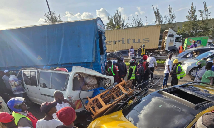 Multi-Vehicle Collision on a Busy Highway