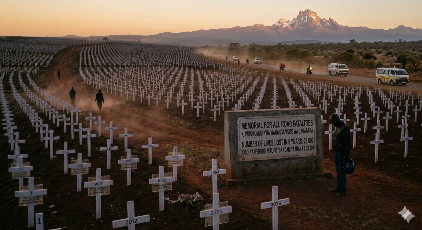 Thousands of White Crosses Honoring Fallen Citizens