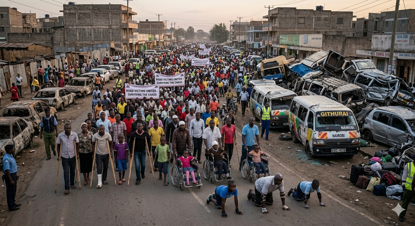 Survivors March for Road Infrastructure Justice